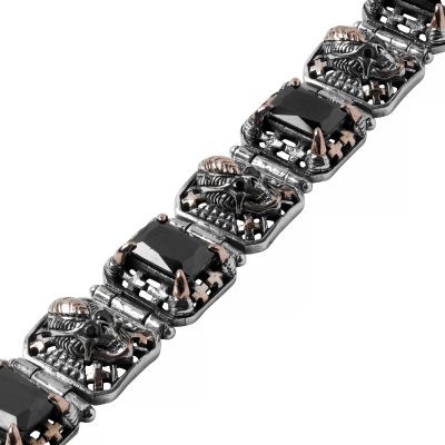 BRACELET OCTAGON SKULL