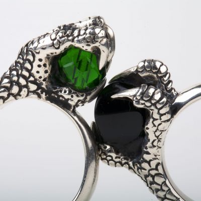 SET 2 RING HUMAN CLAW