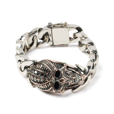 BRACELET SKULL ALIEN HEAD